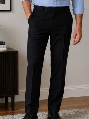 Reed St. James Men’s Black Dress Pants 38x30